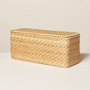 Natural Woven Bathroom Storage Box with Lid – Hearth & Hand Magnolia, Target
